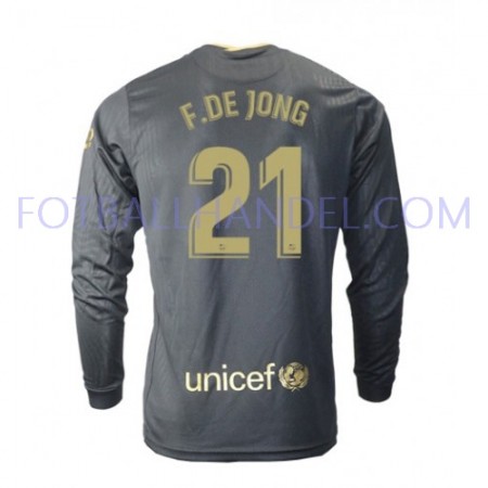 Herre Fotballdrakter FC Barcelona Frenkie de Jong 21 Borte 2020-21 Langermet